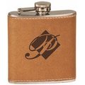Faux Leather Laserable Stainless Steel Flask